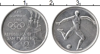 Продать Монеты Сан-Марино 2 лиры 1980 Алюминий