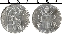 Продать Монеты Ватикан 1000 лир 1986 Серебро
