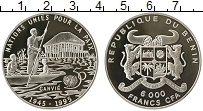 Продать Монеты Бенин 6000 франков 1995 Серебро