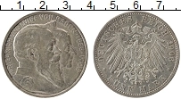 Продать Монеты Баден 5 марок 1906 Серебро