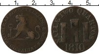 Продать Монеты Гибралтар 2 кварто 1810 Медь