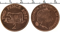 Продать Монеты Гернси 2 пенса 2003 Медь