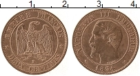 Продать Монеты Франция 2 сантима 1854 Медь