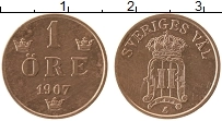 Продать Монеты Швеция 1 эре 1907 Медь