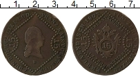 Продать Монеты Австрия 15 крейцеров 1807 Медь