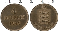 Продать Монеты Гернси 4 дубля 1914 Бронза