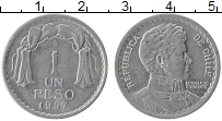 Продать Монеты Чили 1 песо 1957 Алюминий