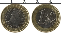 Продать Монеты Словения 1 евро 2007 Биметалл