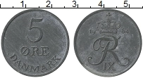 Продать Монеты Дания 5 эре 1957 Цинк