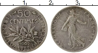 Продать Монеты Франция 50 сантим 1909 Серебро