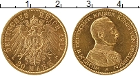Продать Монеты Пруссия 20 марок 1914 Золото