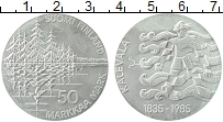 Продать Монеты Финляндия 50 марок 1985 Серебро