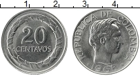 Продать Монеты Колумбия 20 сентаво 1967 Медно-никель
