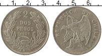 Продать Монеты Чили 2 песо 1927 Серебро