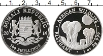 Продать Монеты Сомали 100 шиллингов 2014 Серебро