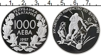 Продать Монеты Болгария 1000 лев 1997 Серебро