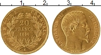 Продать Монеты Франция 20 франков 1856 Золото