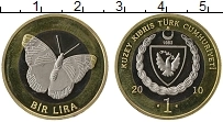 Продать Монеты Северный Кипр 1 лира 2010 Биметалл
