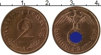 Продать Монеты Третий Рейх 2 пфеннига 1938 Медь