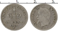 Продать Монеты Франция 20 сантим 1866 Серебро