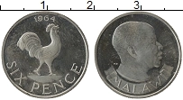 Продать Монеты Малави 6 пенсов 1964 Медно-никель