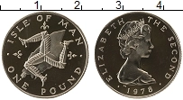 Продать Монеты Остров Мэн 1 фунт 1978 Серебро