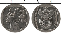 Продать Монеты ЮАР 2 ранда 2004 Медно-никель