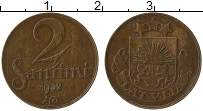 Продать Монеты Латвия 2 сантима 1932 Медь