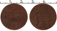 Продать Монеты Саксе-Альтенбург 3 пфеннига 1761 Медь