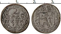 Продать Монеты Гессен-Дармштадт 2 крейцера 1744 Серебро