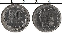 Продать Монеты Аргентина 50 сентаво 1941 Медно-никель