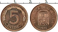 Продать Монеты Венесуэла 5 сентим 1977 Бронза