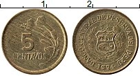 Продать Монеты Перу 5 сентаво 1969 Латунь