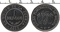 Продать Монеты Боливия 1 боливиано 2010 Медно-никель
