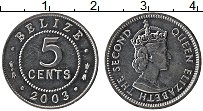 Продать Монеты Белиз 5 центов 2003 Алюминий