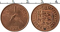 Продать Монеты Гернси 1 пенни 1971 Медь