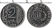 Продать Монеты Сан-Марино 2 лиры 1989 Алюминий