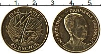 Продать Монеты Дания 20 крон 2015 Латунь