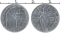 Продать Монеты Ватикан 1 лира 1975 Алюминий