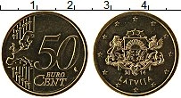 Продать Монеты Латвия 50 евроцентов 2014 Латунь