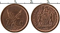 Продать Монеты ЮАР 2 цента 1991 Бронза