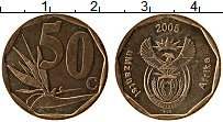 Продать Монеты ЮАР 50 центов 2005 Медно-никель