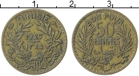 Продать Монеты Тунис 50 сантим 1926 Медь