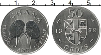 Продать Монеты Гана 50 седи 1999 Медно-никель