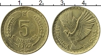 Продать Монеты Чили 5 сентим 1969 Латунь