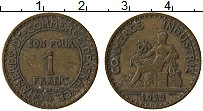 Продать Монеты Франция 1 франк 1922 Бронза