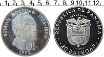 Продать Монеты Панама 20 бальбоа 1975 Серебро