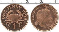 Продать Монеты Гернси 1 пенни 1998 Бронза