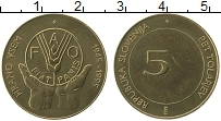 Продать Монеты Словения 5 толаров 1995 Латунь