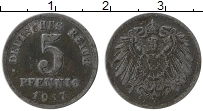 Продать Монеты Германия 5 пфеннигов 1916 Медно-никель